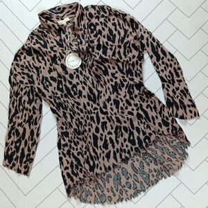 Umgee Animal Print Blouse